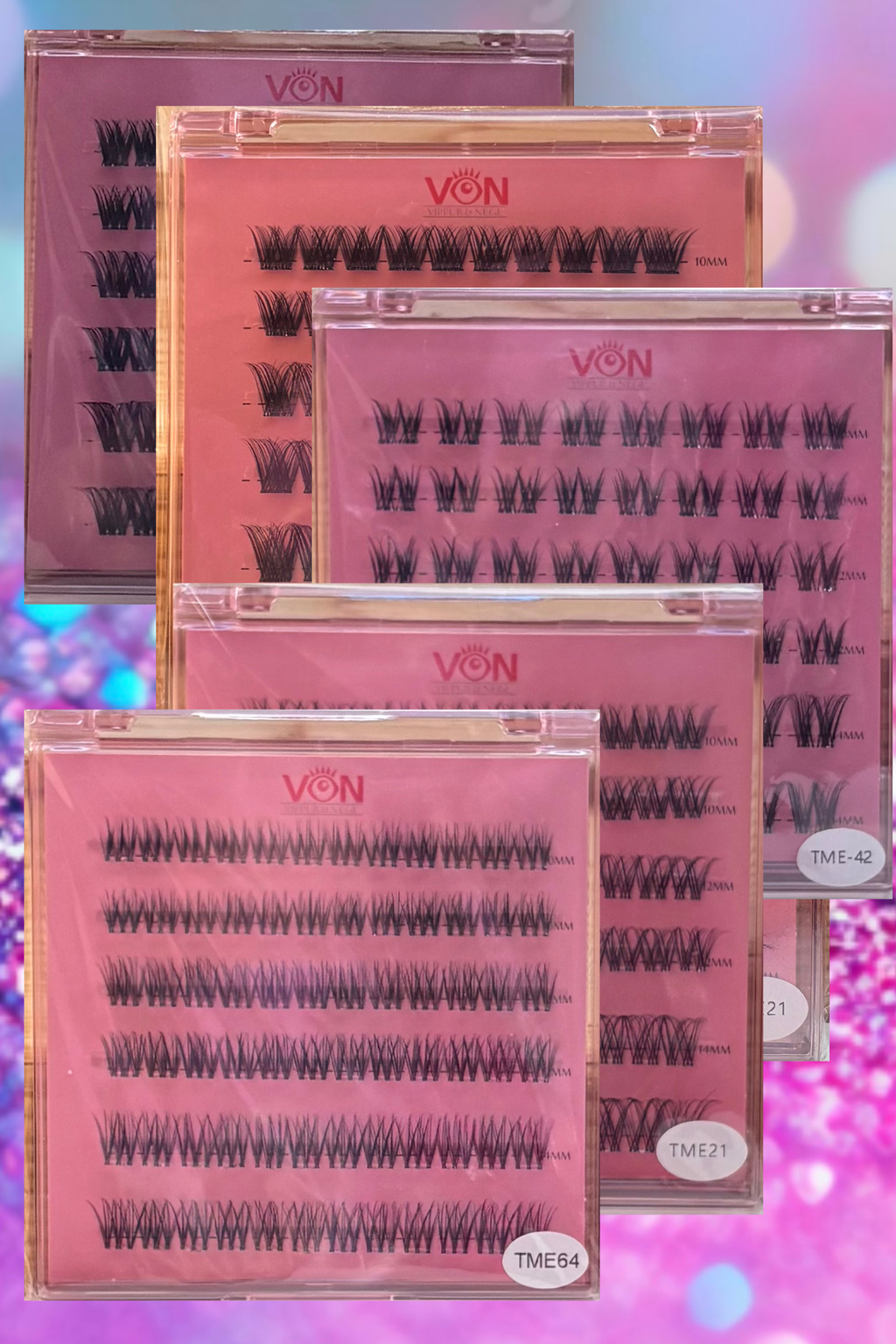 Forlímaðar | Press on Cluster lashes
